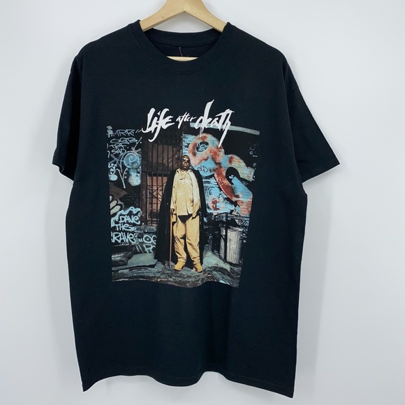 Notorious B.I.G. T-Shirt Life After Death Black NEW w/ TAGS - Picture 6 of 8